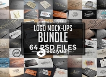 LOGO标志PSD模型合集 64 Logo Mock-ups Bundle