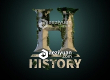 C4D制作藤蔓生长Logo效果视频教程 History Channel Logo