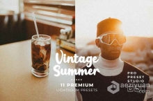 90年代复古电影颗粒胶片人像Lightroom预设/移动LR预设 Vintage Summers Presets