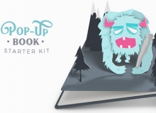 弹出式书籍展示AE模板 Videohive Pop-Up Book Starter Kit