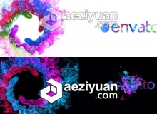 多彩漩涡粒子LOGO标志片头AE模板Videohive Colors of Particles Swirls Ident