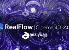 C4D流体模拟插件RealFlow for Cinema 4d 2.0.0.0037 英文+汉化版 Win/Mac 免费下载