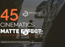 45个电影磨砂效果Lightroom预设 45 Cinematic Matte Effect LR Presets