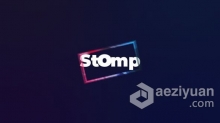 拍手节奏字幕视频介绍品牌产品开场视频片头 AE模板 AE工程文件 Typo Stomp