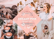 梦幻粉红色调写真旅拍LR预设/APP预设 Dreamy Pink Lightroom Presets