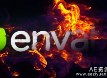 超炫火焰爆炸LOGO展示AE模板Videohive Fire Explosion Reveal