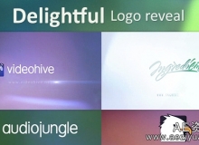 紫色梦幻Logo演绎动画AE模板 Videohive Delightful Logo Reveal