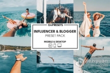 INS风格旅拍风光人像Lightroom调色预设 OnPresets INFLUENCER & BLOGGER