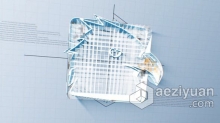 3D建筑工业公司视频片头动画 AE模板 AE工程文件 Construction Logo