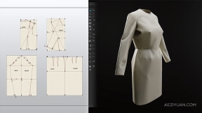 Clo3d时装设计图案样式制作视频教程 Pattern making for fashion design in Clo3d