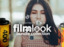 60组电影胶片Lightroom预设/手机LR预设 60 FILM LOOK Bundle LR Presets