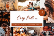 秋季电影人像风光Lightroom预设 Lightroom Presets - Cozy Fall Vol.2