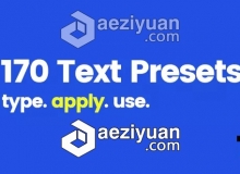 170个可爱弹跳文字动画预设AE预设 Videohive 170 Text Presets