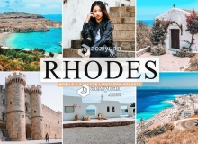 罗德岛旅拍LR预设+LR移动预设 Rhodes Mobile & Desktop Lightroom Presets