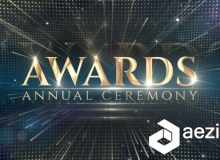 时尚华丽金色粒子影视颁奖典礼视频包装AE模板 Videohive Awards Ceremony