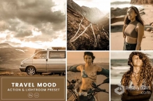 旅拍情绪胶片人像Lightroom预设 Travel Mood Action & Lightrom Presets