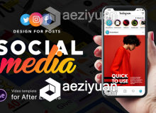 社交媒体广告AE模板 videohive Social Media - Design for Posts 21371841