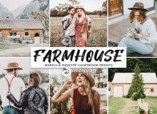 乡村电影胶片人像Lightroom预设/APP预设Farmhouse Lightroom Presets