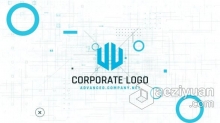 智能技术数据信息现代企业公司宣传片头LOGO动画 AE模板 AE工程文件 Modern Logo Corporate