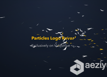 粒子碎片Logo演绎动画AE模板Particles Logo Reveal Toolkit