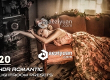 罗曼蒂克浪漫色彩HDR效果Lightroom预设 HDR Romantic Lightroom Presets