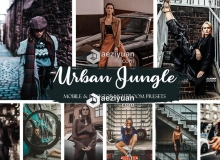 城市街拍调色LR预设+LR移动预设Urban Jungle  Presets Street ligthroom presets