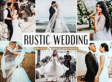 乡村婚礼电影胶片LR预设+移动LR预设 Rustic Wedding Lightroom Presets