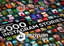 手机竖屏排版设计INS视频包装AE模板 Videohive Stories Generator