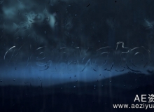 暴风骤雨水滴汇聚Logo演绎动画AE模板Videohive Storm is Coming