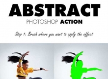 梦幻抽象绚丽的科技光效PS动作 Abstract Photoshop Actions