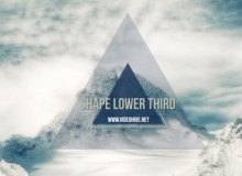 经典图形横栏标题动画AE模板 Videohive Shape Lower Third