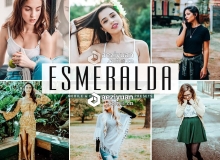 室内外清新通透人像LR预设+手机LR预设Esmeralda Lightroom Presets