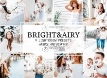 明亮通透胶片LR预设+移动APP预设 Bright and Airy Lightroom Presets