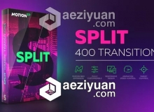 400个图像切割转场AE模板/脚本 Videohive Split Handy Transitions