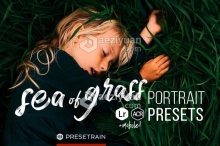 清新森系人像LR预设/手机APP调色滤镜 Sea of Grass Portrait Presets